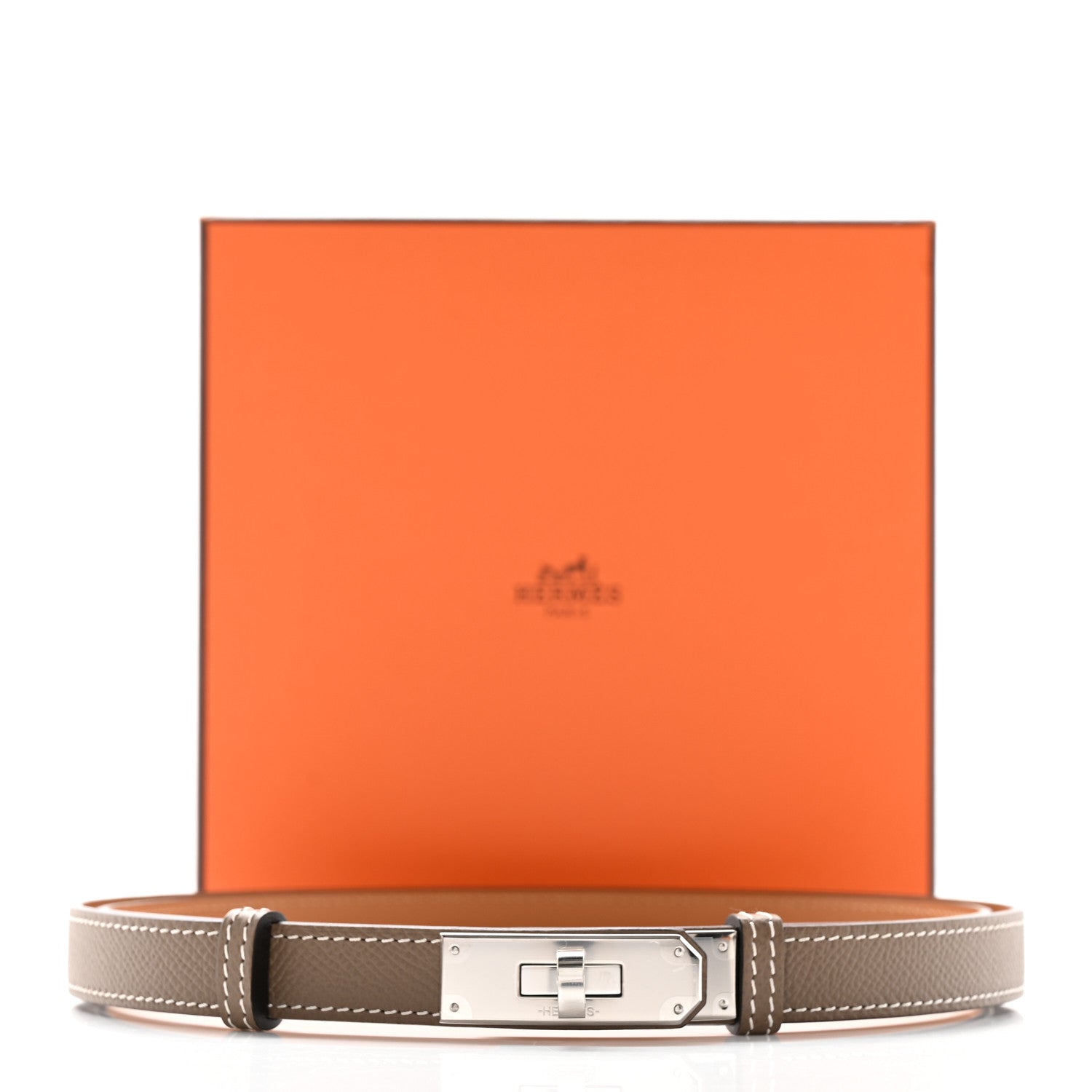 Hermes Epsom Kelly Belt Etoupe 5 of 5