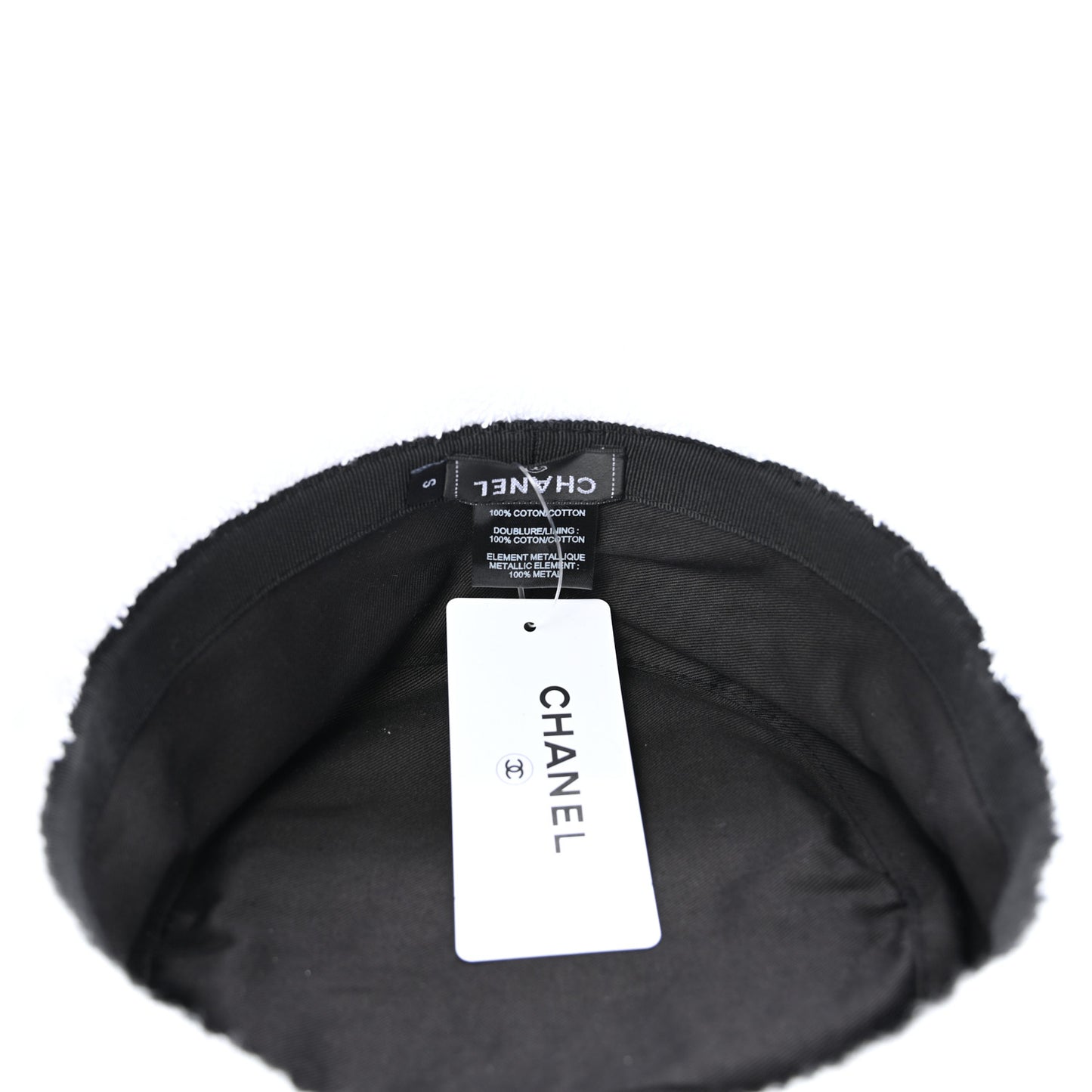 Terry Cloth CC Bucket Hat S White
