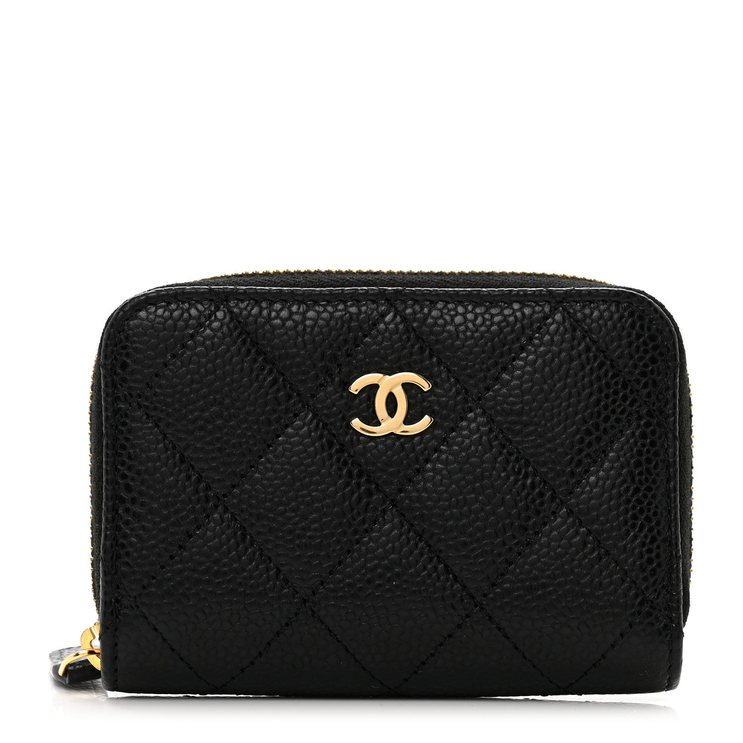 Chanel Caviar Quilted Classic Zipped Coin Purse Black 1 of 8