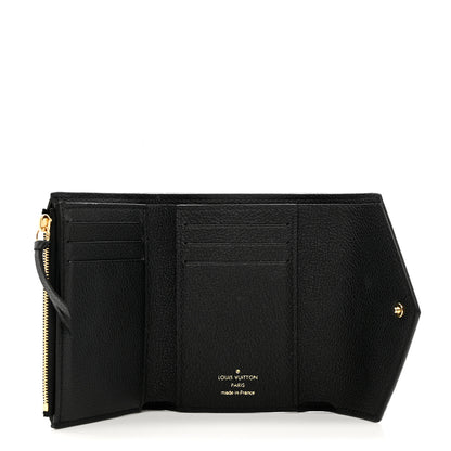 Louis Vuitton Empreinte Monogram Giant Victorine Wallet Black Beige 5 of 7