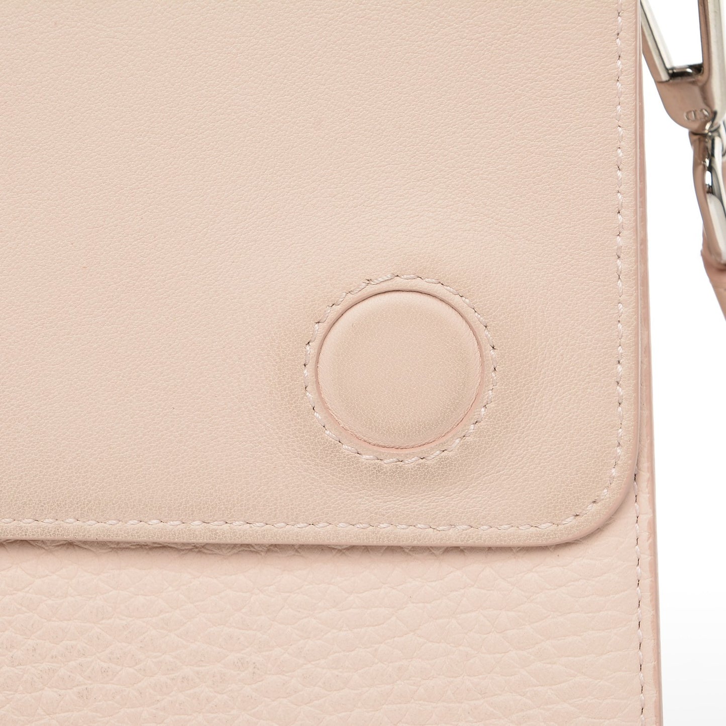 Grained Calfskin Medium Diorever Flap Tapioca