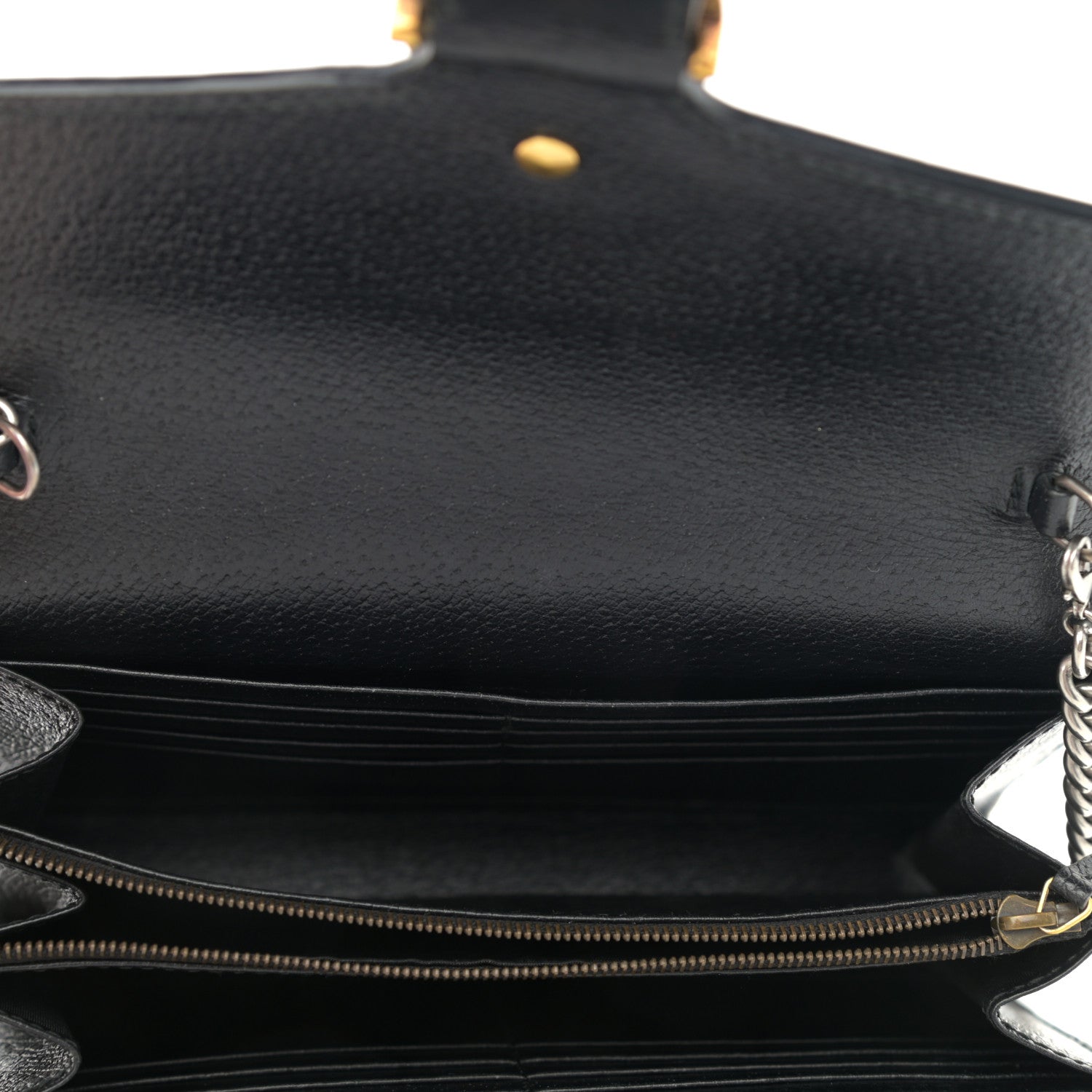 Gucci Calfskin Web Mini Dionysus Chain Wallet Black 13 of 13