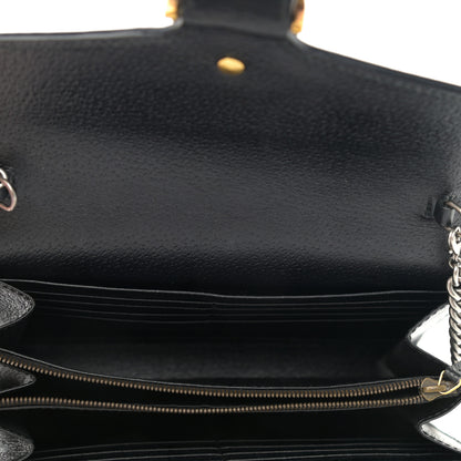 Gucci Calfskin Web Mini Dionysus Chain Wallet Black 13 of 13