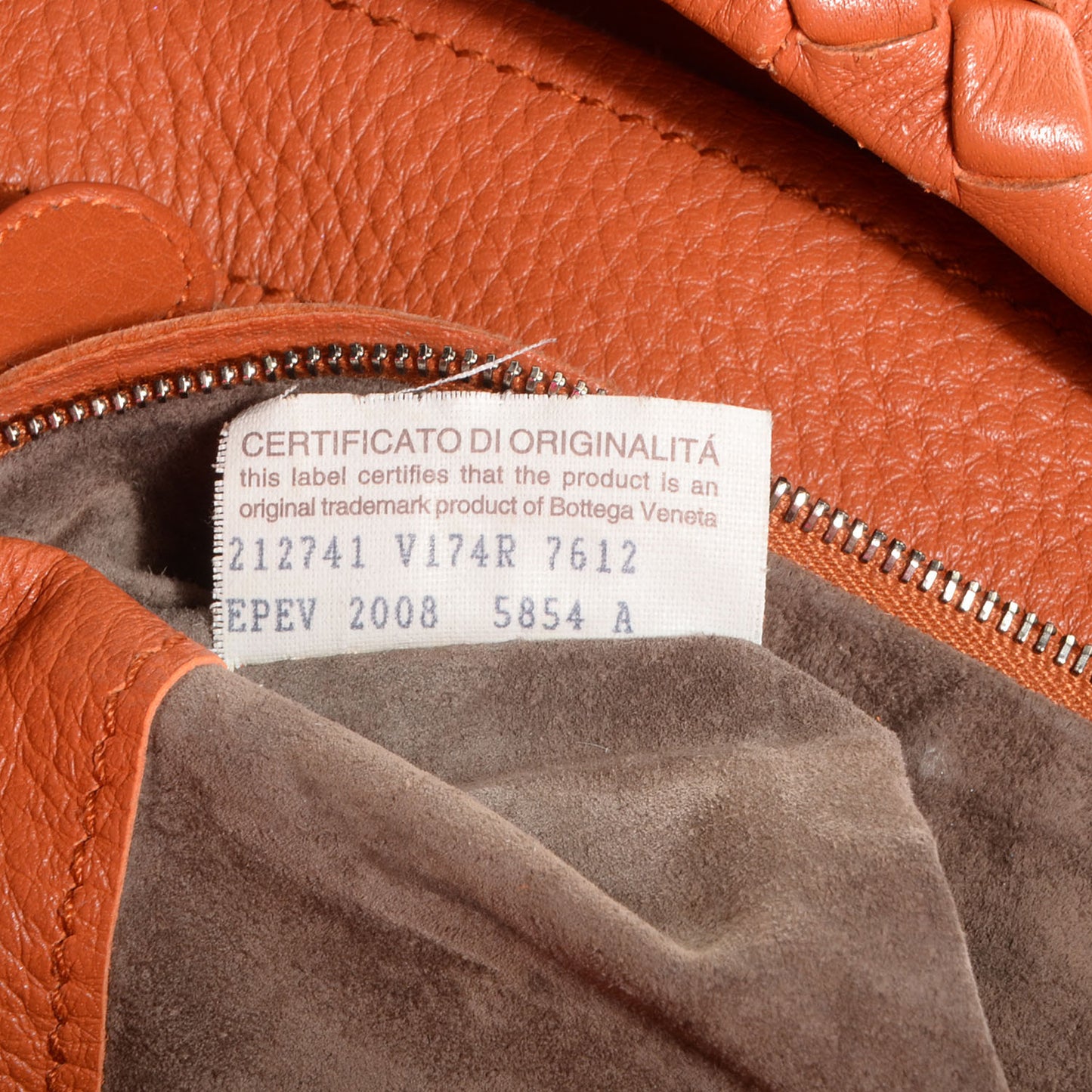 Cervo Deerskin Large Hobo Copper