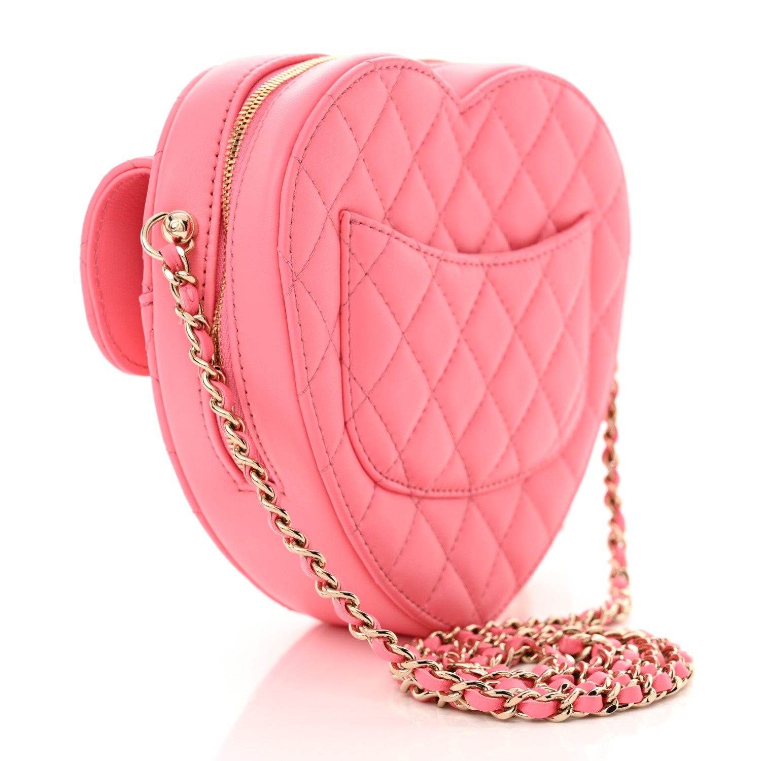 Chanel Lambskin Quilted CC In Love Heart Bag Pink 3 of 10