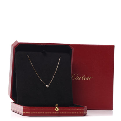 Cartier 18K Pink Gold Diamond LM D'Amour Pendant Necklace 5 of 6