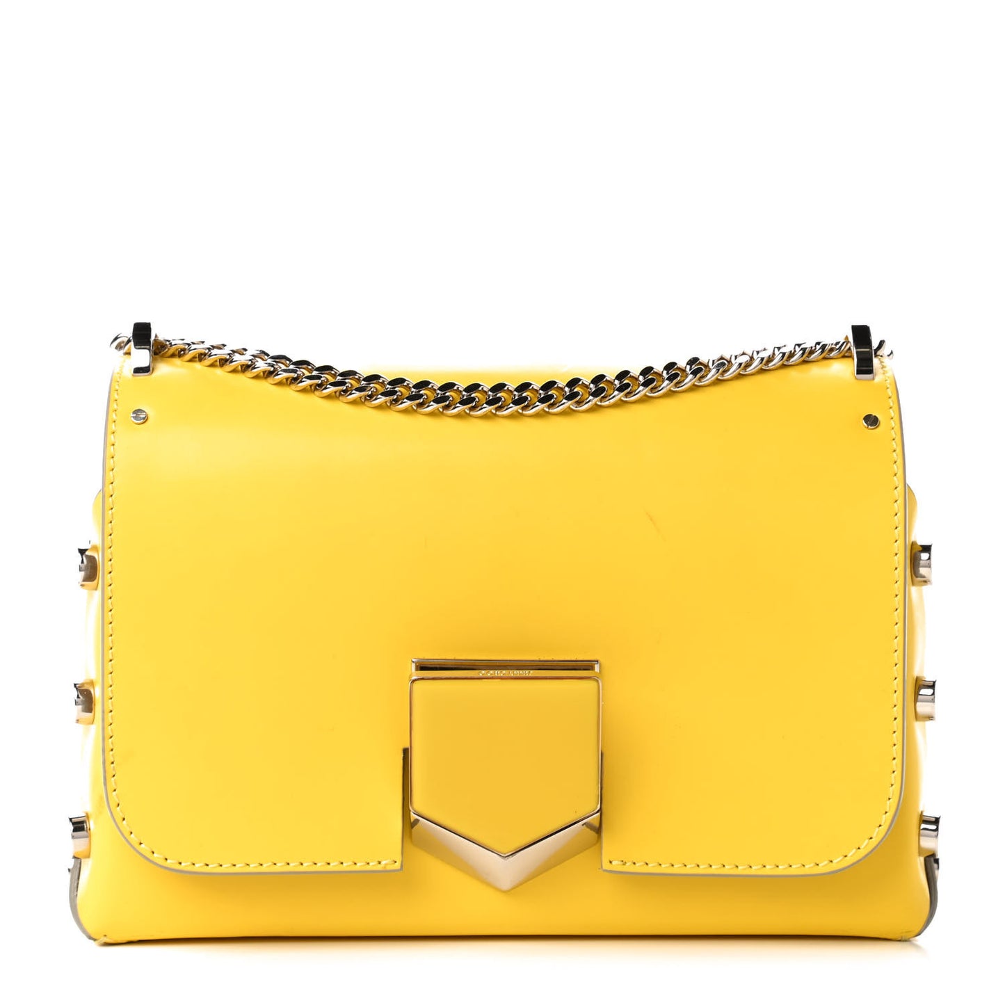 Spazzolato Lockett Petite Shoulder Bag Yellow