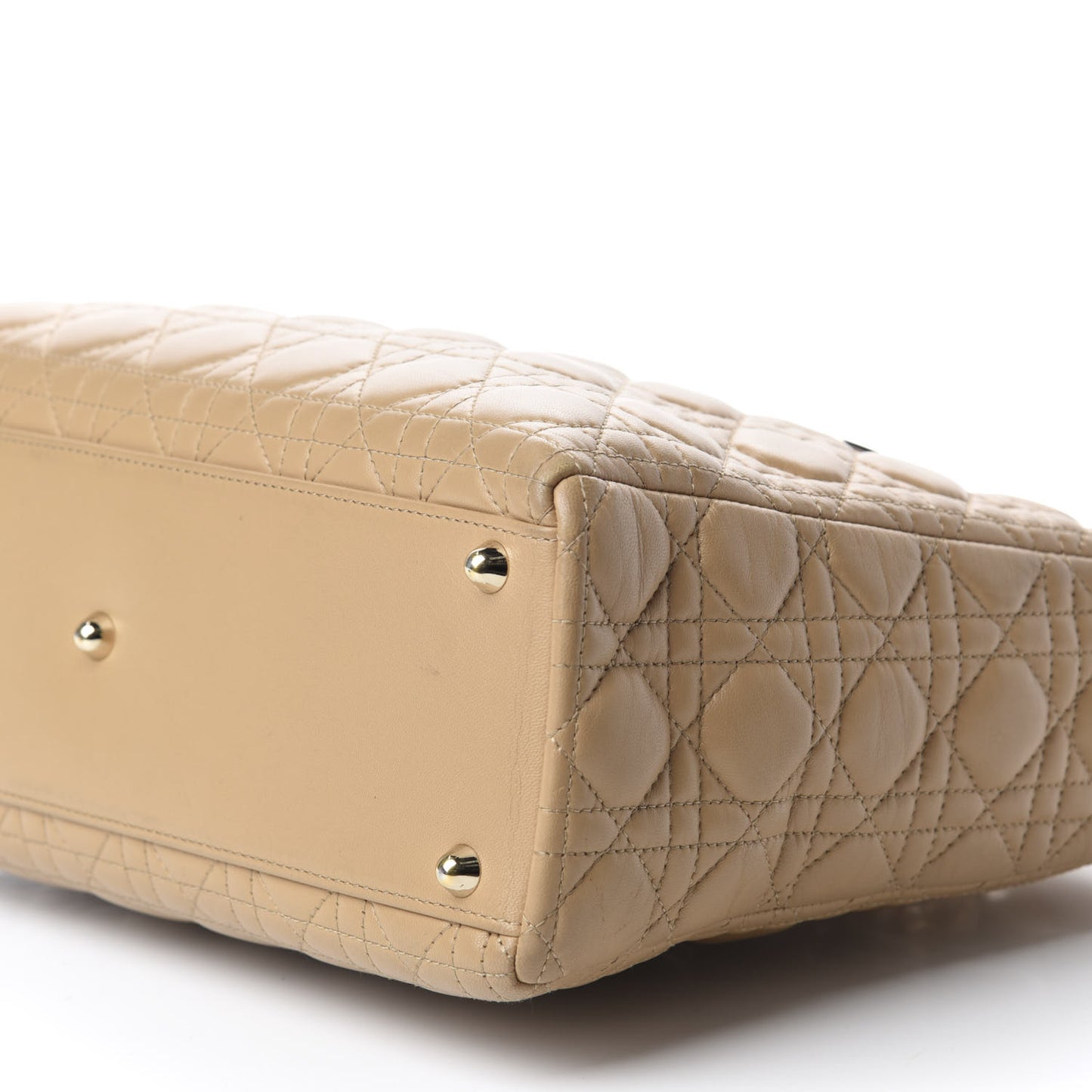 Lambskin Cannage Large Lady Dior Beige