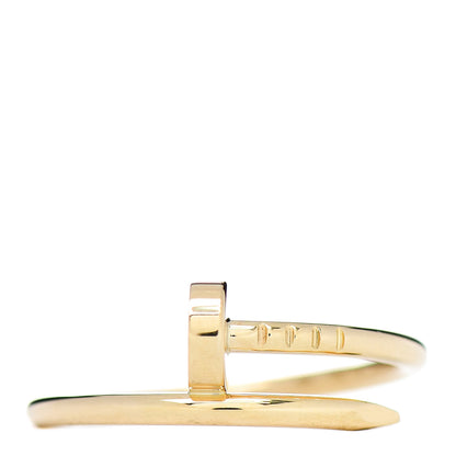 Cartier 18K Yellow Gold Small Juste Un Clou Ring 55 7.25 1 of 5
