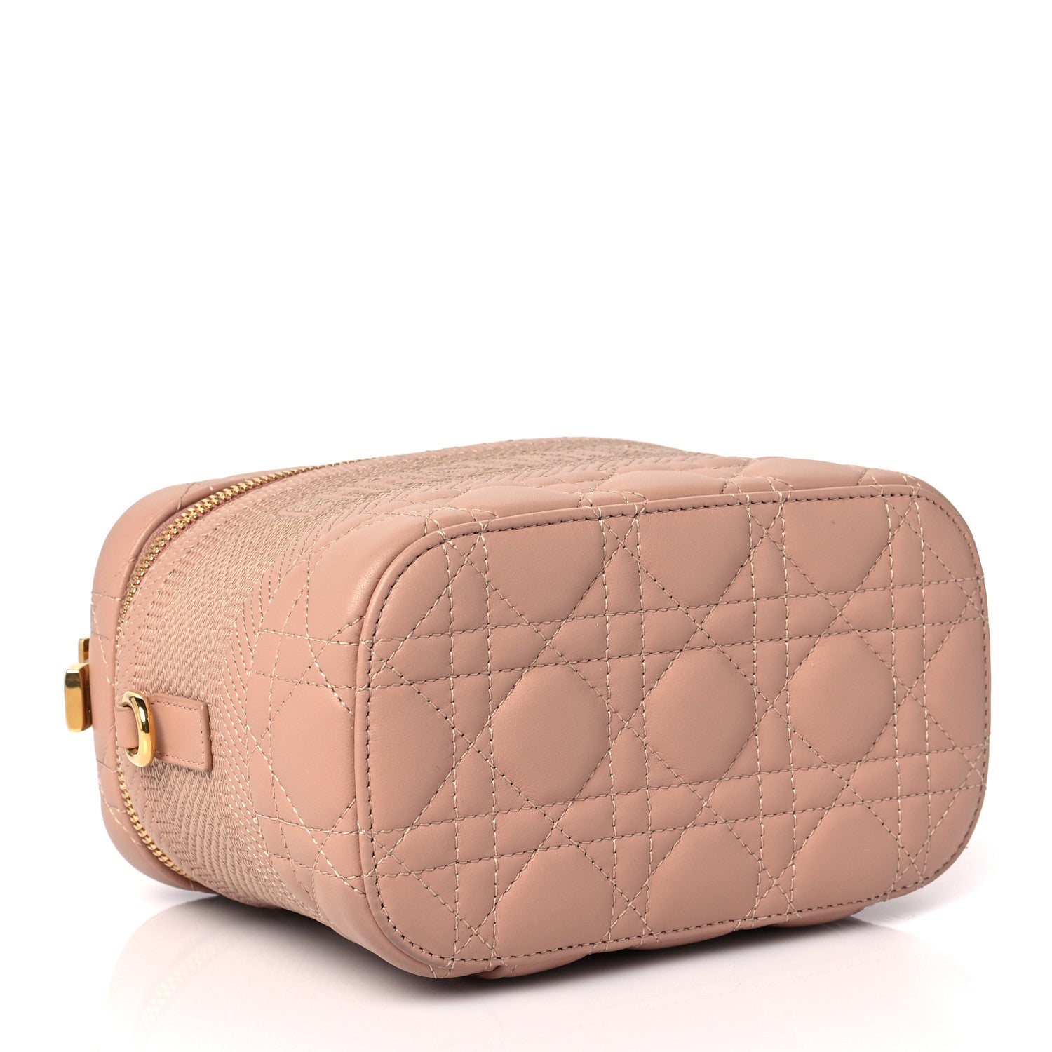 Christian Dior Lambskin Cannage Small Diortravel Vanity Case Pink 4 of 8