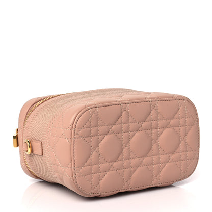Christian Dior Lambskin Cannage Small Diortravel Vanity Case Pink 4 of 8
