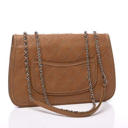 Chanel Calfskin Stitch Medium Flap Brown 2 of 10