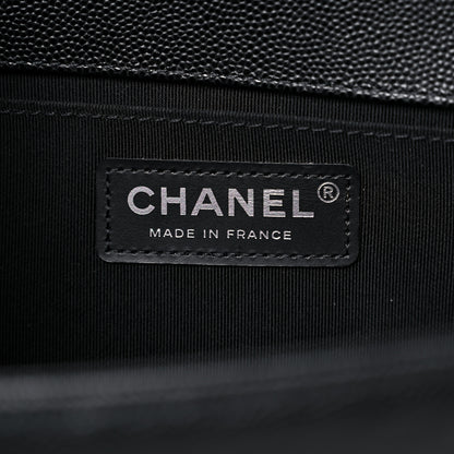 Chanel Caviar Quilted Medium Boy Flap Black 6 of 10