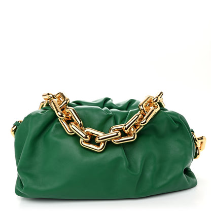 Bottega Veneta Calfskin The Pouch Chain Racing Green 1 of 11