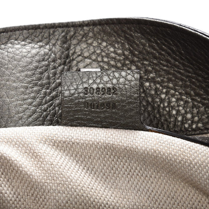 Gucci Metallic Pebbled Calfskin Medium Soho Chain Shoulder Bag Sasso 8 of 12