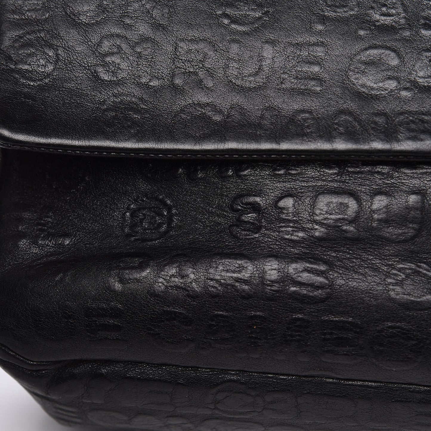 Calfskin Unlimited Jumbo Double Flap Black