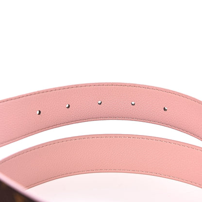 Louis Vuitton Calfskin Monogram 30mm LV Initiales Reversible Belt 90 36 Rose Ballerine 4 of 6