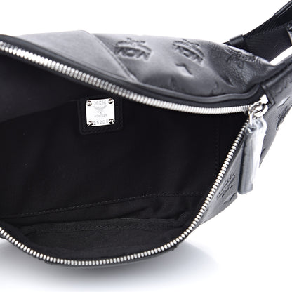 MCM Calfskin Ottomar Monogram Small Belt Bag Black 5 of 8