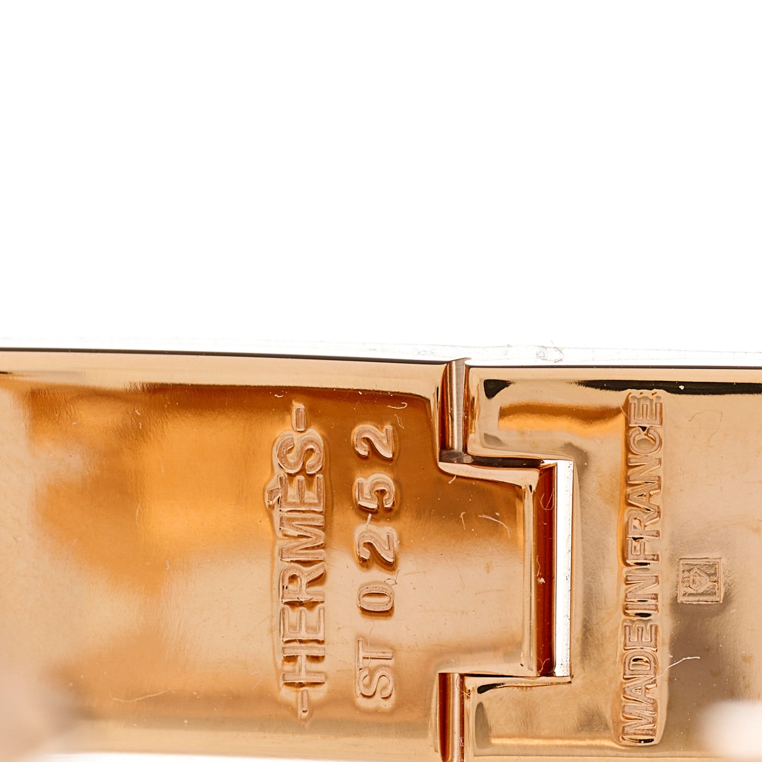 Hermes Enamel Narrow Clic Clac H Bracelet PM White 3 of 3
