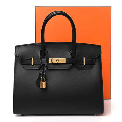 Hermes Madame Calfskin Birkin Sellier 30 Black 10 of 10
