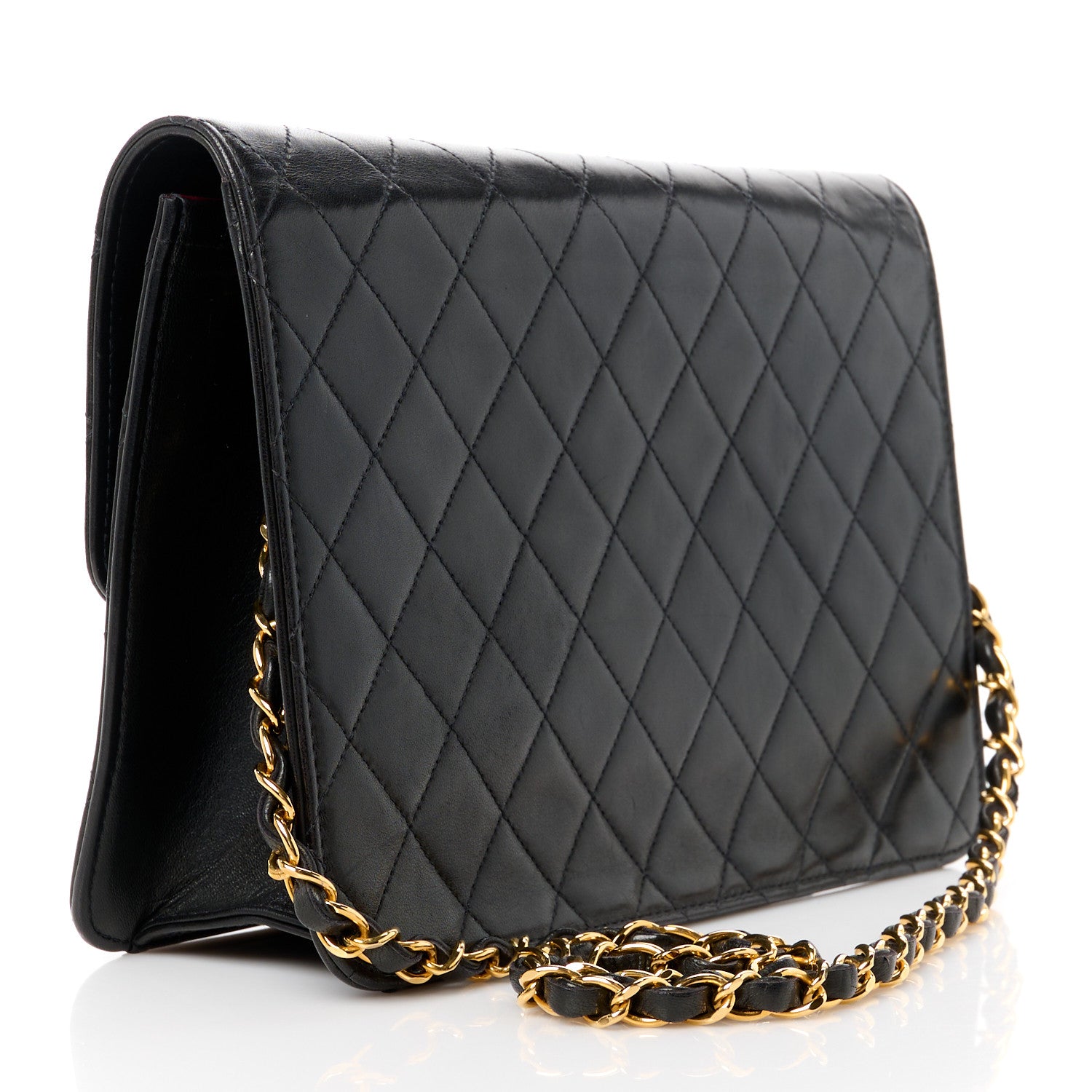 Chanel Lambskin Quilted Medium Single Flap Black 3 of 11