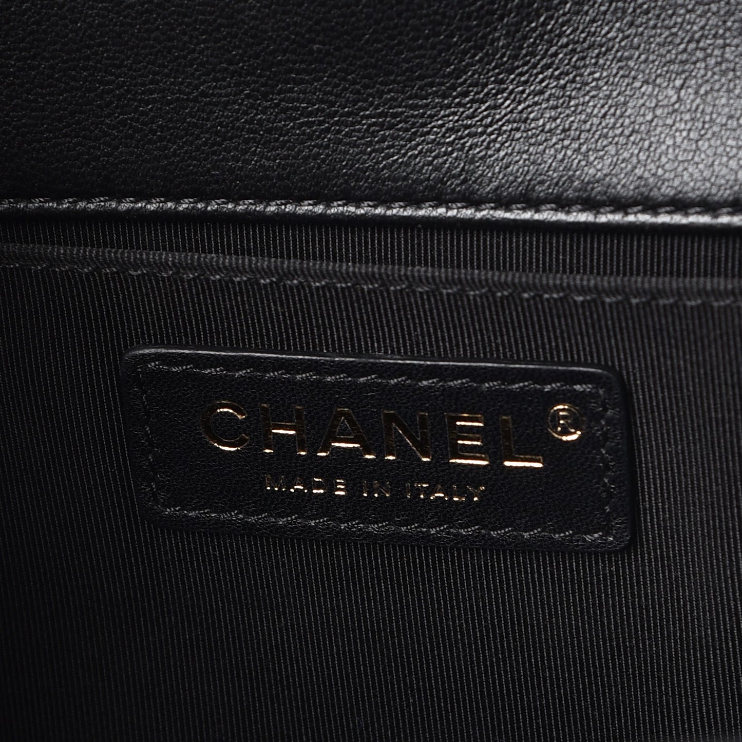 Lambskin Quilted Medium Boy Flap Black