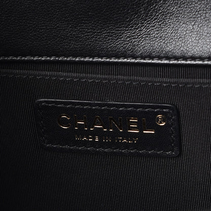 Chanel Lambskin Quilted Medium Boy Flap Black 6 of 9