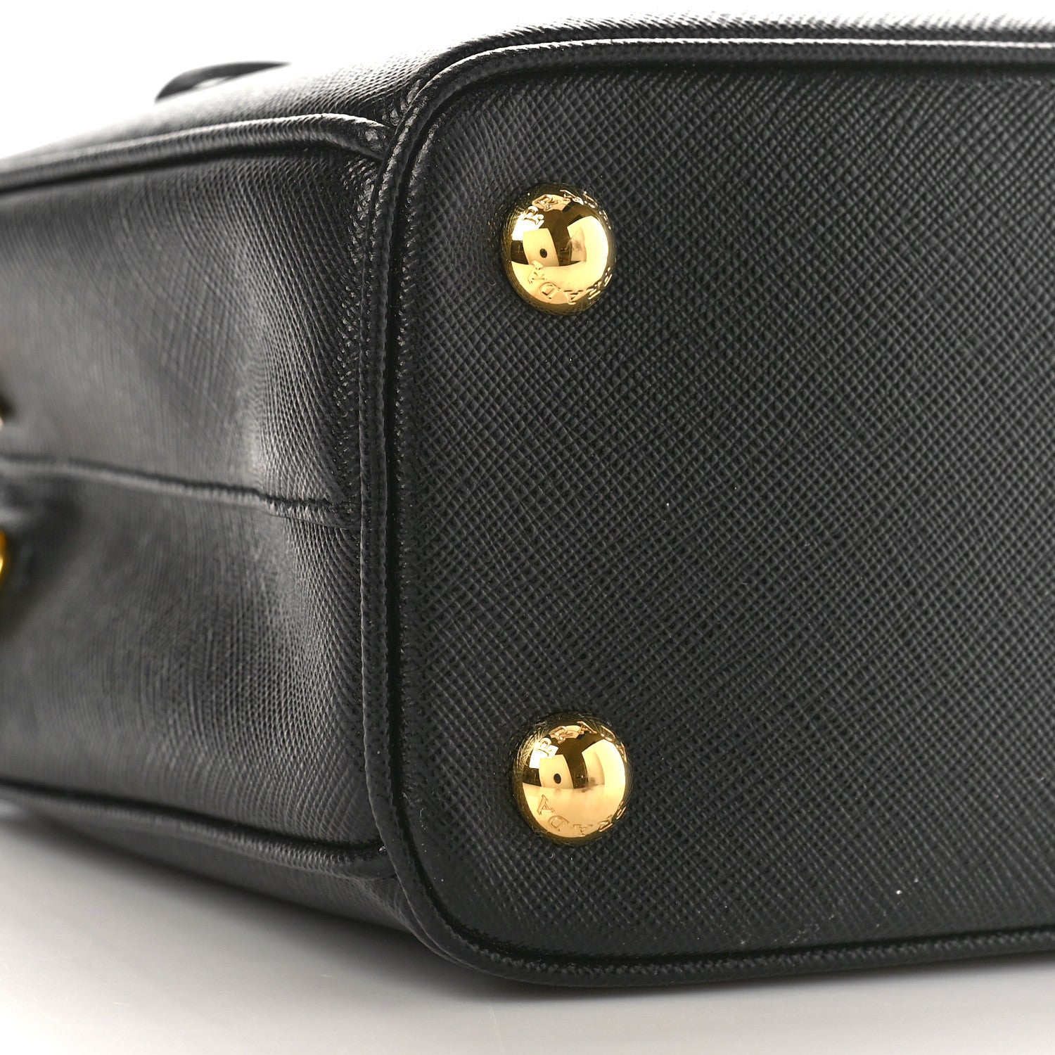 Prada Saffiano Lux Mini Galleria Double Zip Tote Black 7 of 8