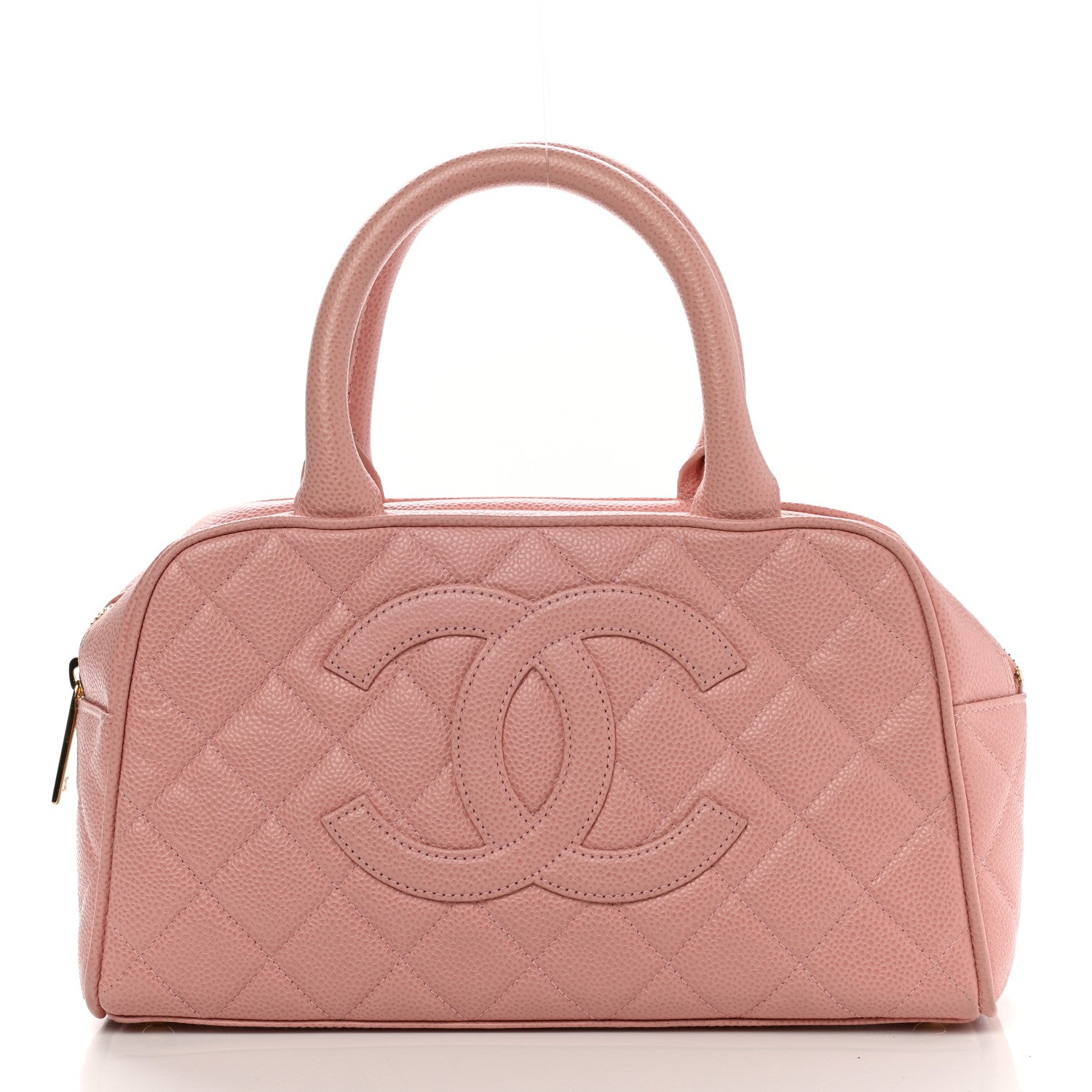 Chanel Caviar Quilted Small Bowler Pink 1 of 10