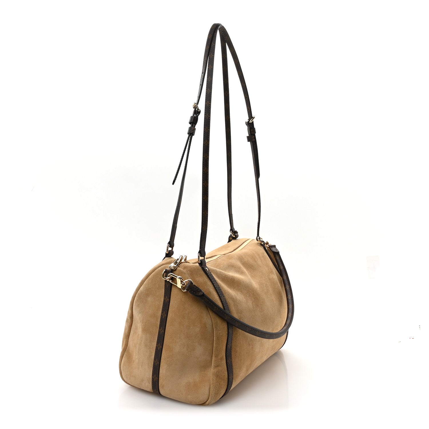 Louis Vuitton Suede Monogram Express MM Hazelnut 3 of 11