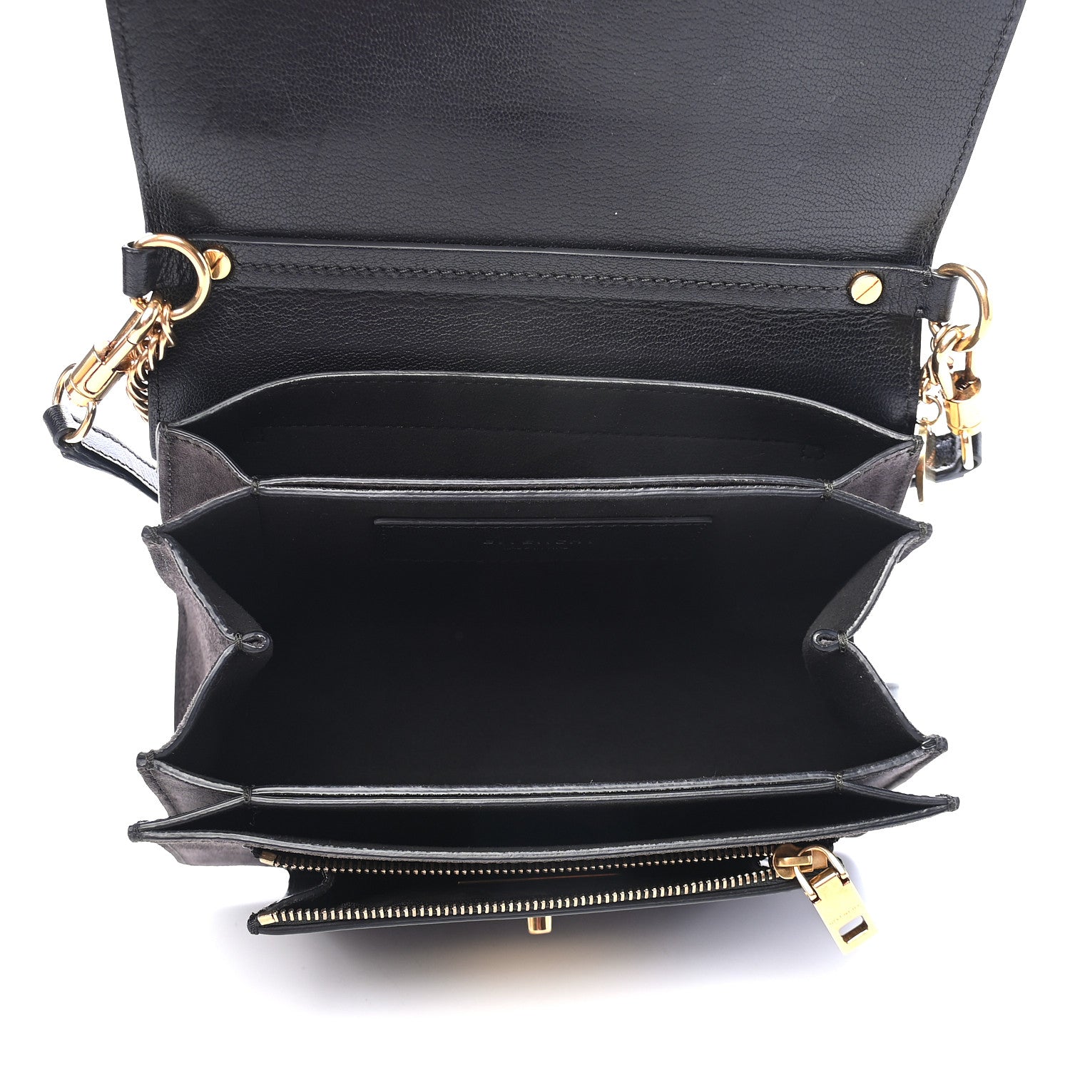 Givenchy Goatskin Suede Small GV3 Shoulder Bag Black 5 of 8