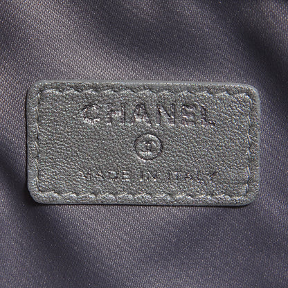 Chanel Lambskin Camellia Cosmetic Case Black 6 of 7
