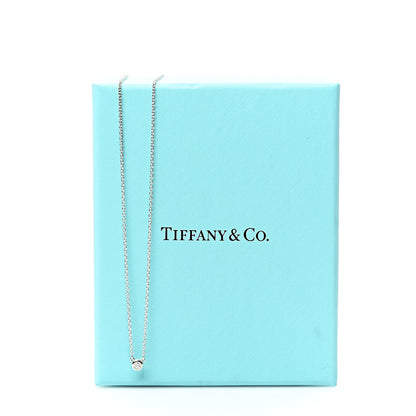 Tiffany Sterling Silver Diamond .03ct Elsa Peretti Diamonds by the Yard Pendant Necklace 4 of 4