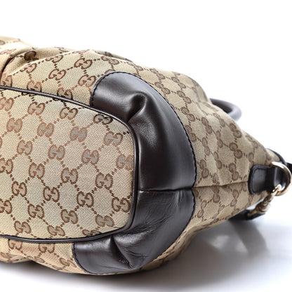 Gucci Monogram Medium Sukey Top Handle Dark Brown 9 of 9