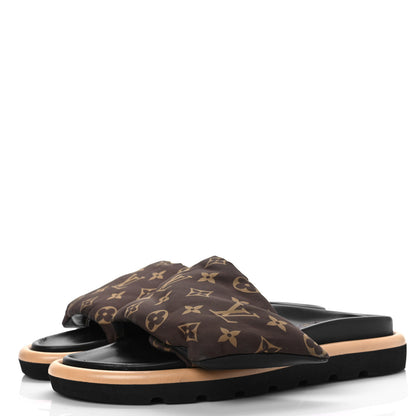 Louis Vuitton Nylon Monogram Pool Pillow Comfort Mule 40 Black 3 of 9
