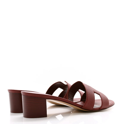 Hermes Epsom Oasis Sandals 38 Rouge H 4 of 9