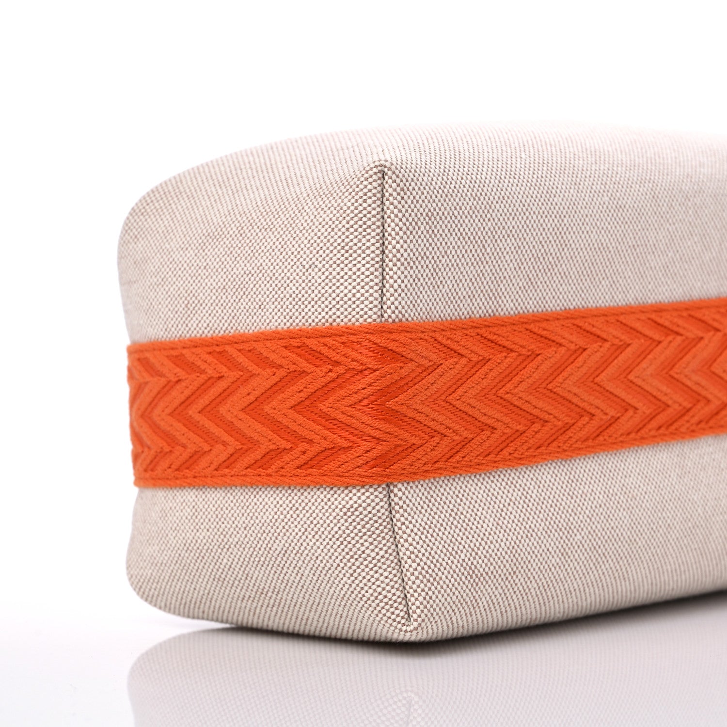 Hermes Canvas Small Bride-A-Brac Pouch Natural Orange 7 of 8