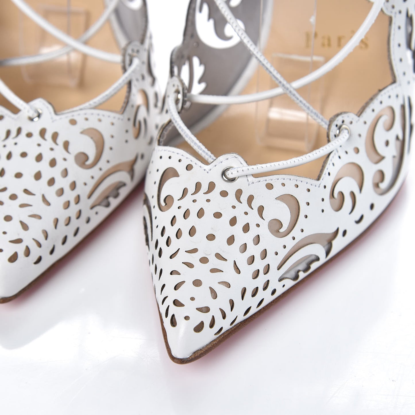 Calfskin Impera 120 Pumps 36 White