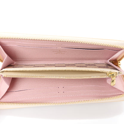 Louis Vuitton Damier Azur Clemence Wallet Rose Ballerine 5 of 9