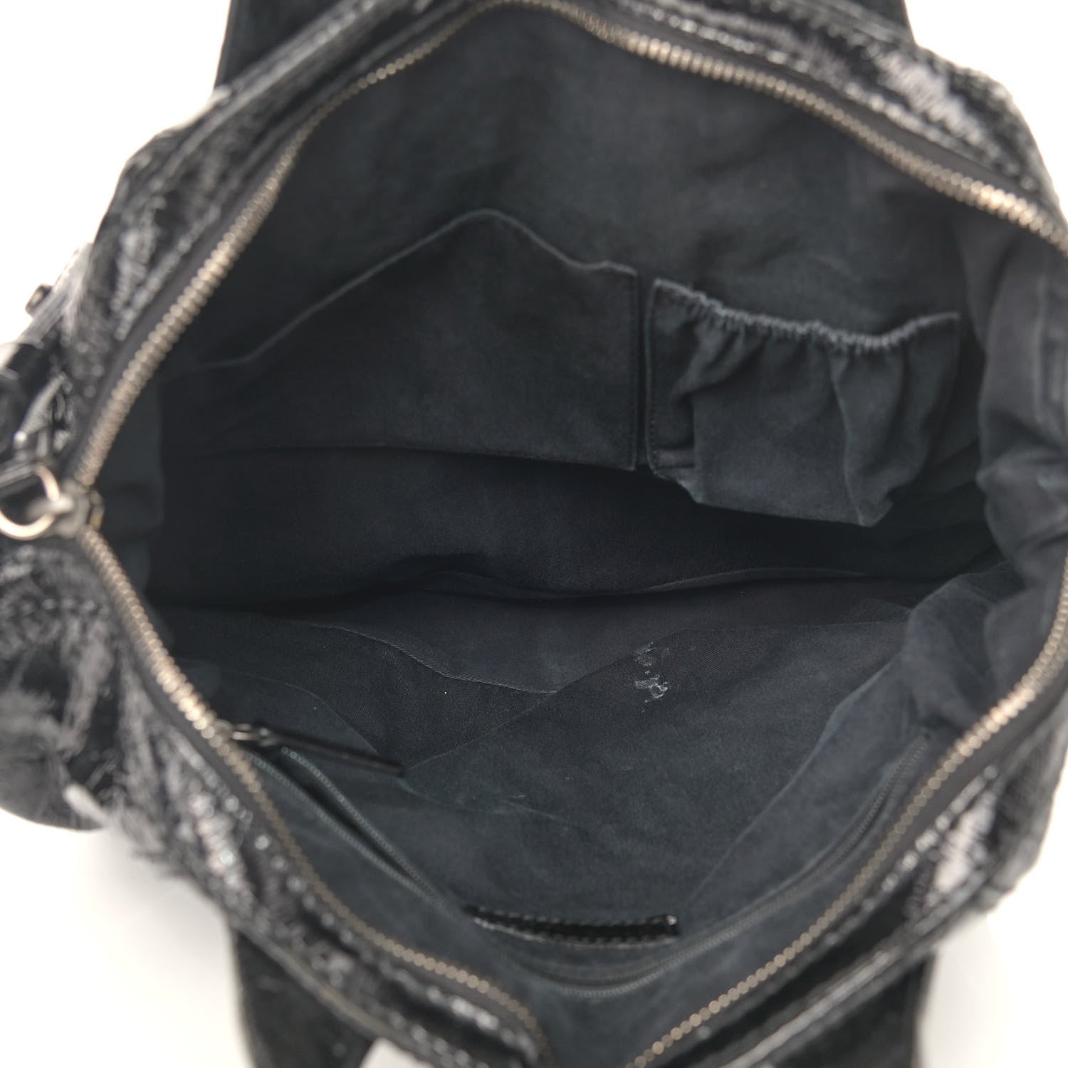 Givenchy Crinkled Patent Calfskin Medium Nightingale Black 7 of 18