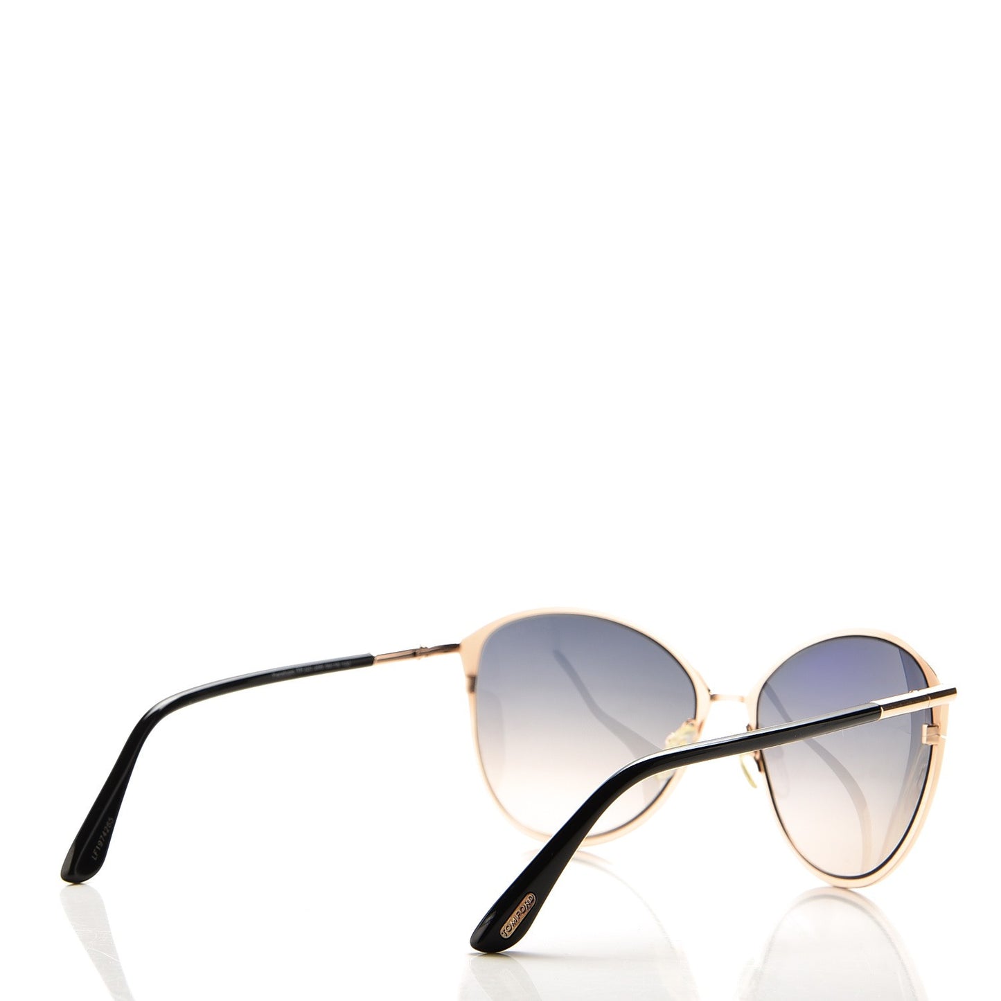 Penelope Vintage Round Sunglasses TF320 Black