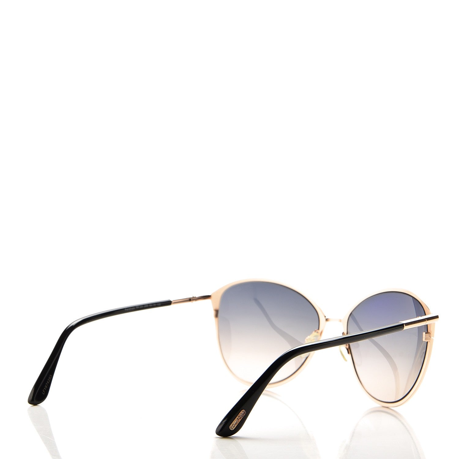 Tom Ford Penelope Vintage Round Sunglasses TF320 Black 4 of 8