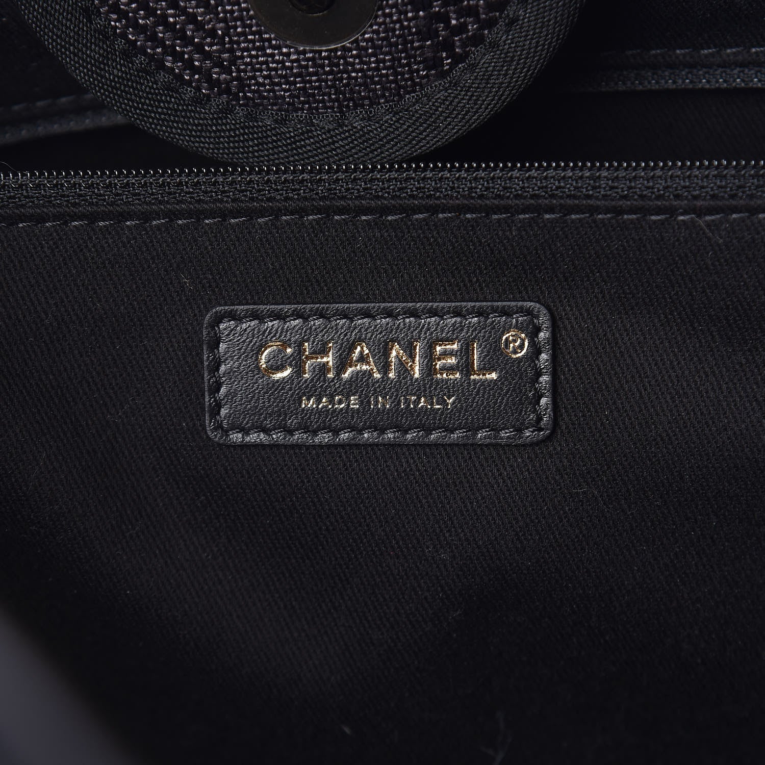 Chanel Woven Straw Raffia Striped Large Deauville Tote Black 6 of 10