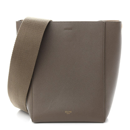 Celine Soft Grained Calfskin Small Sangle Bucket Bag Taupe 1 of 10