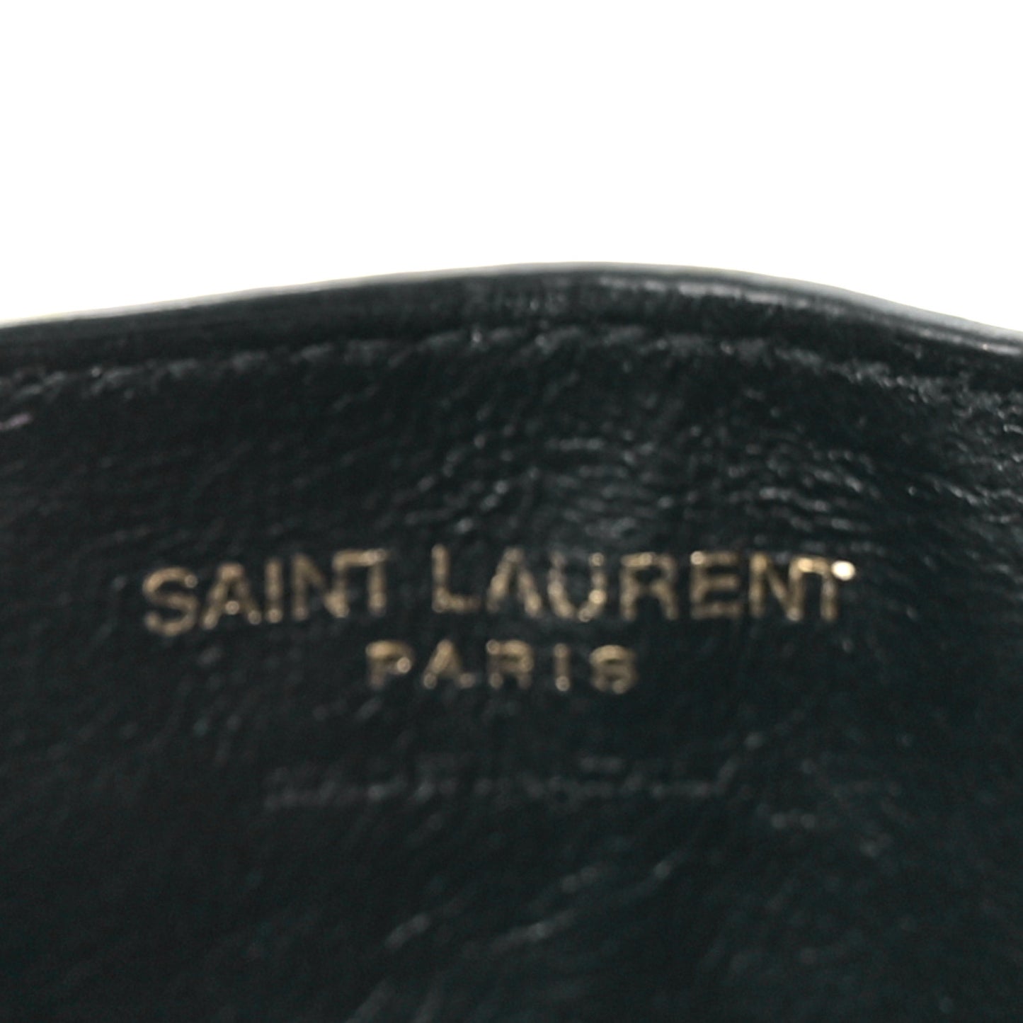 Grain De Poudre Matelasse Chevron Monogram Credit Card Case Black