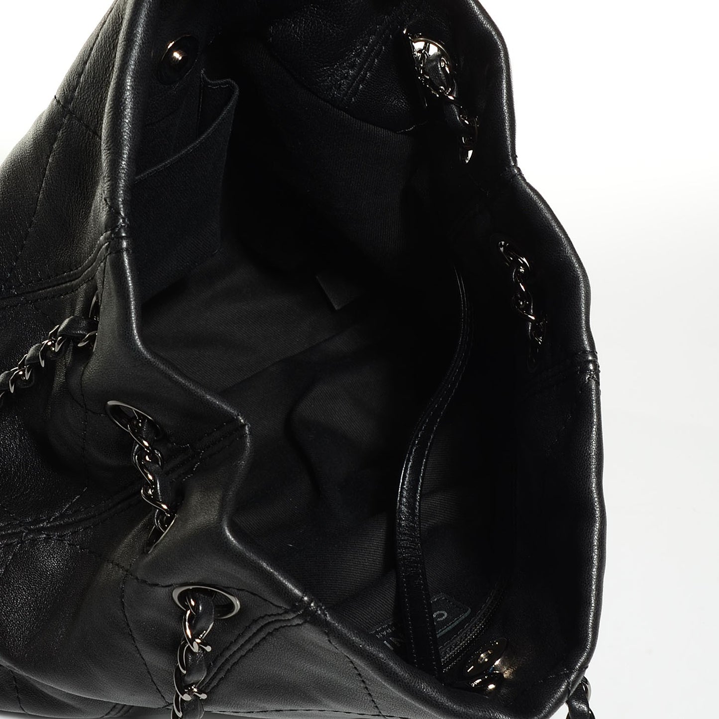 Lambskin Quilted Small Soft Touch Shoulder Bag Black