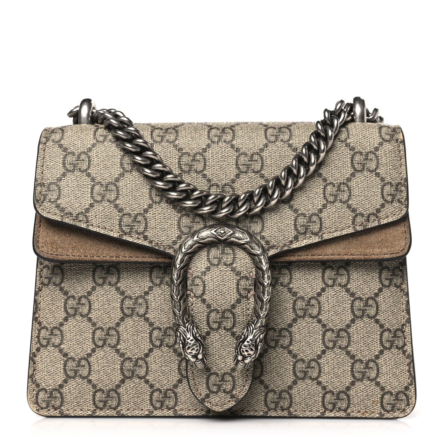 GG Supreme Monogram Mini Dionysus Shoulder Bag Taupe