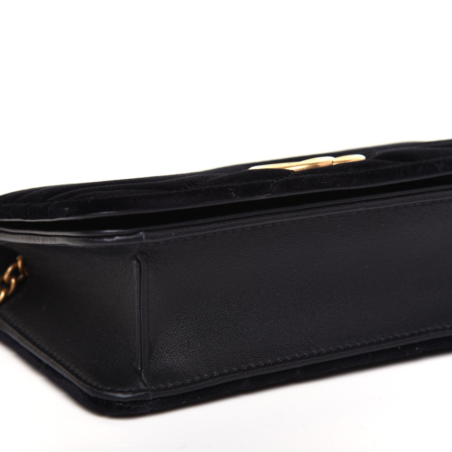 Gucci Velvet Matelasse GG Marmont Mini Bag Black 6 of 13