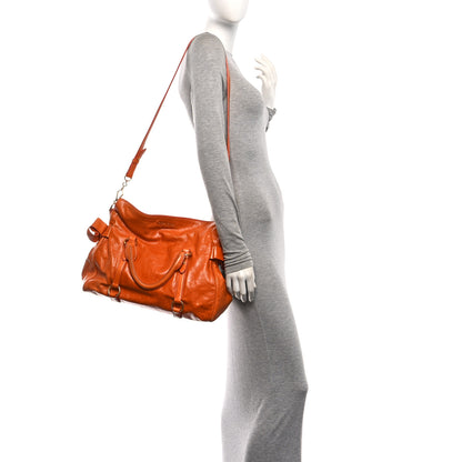 Miu Miu Vitello Lux Medium Bow Bag Amarena 2 of 9