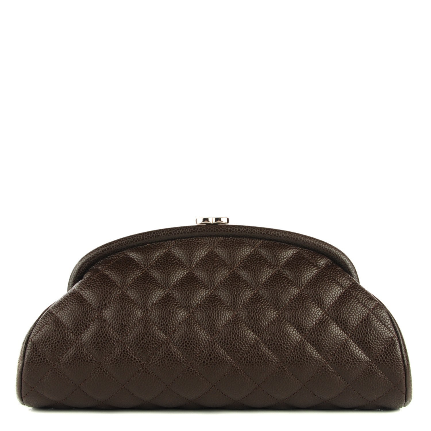 Chanel Caviar Quilted Timeless Clutch Dark Brown 1 of 7